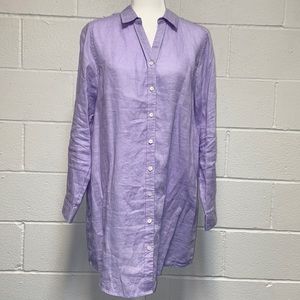 Brand New 100% high quality linen shirt dress